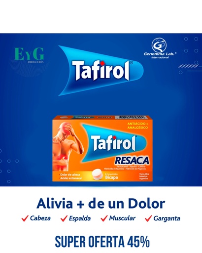 [AB61886] TAFIROL RESACA - comp.x 8 - Genomma Lab.