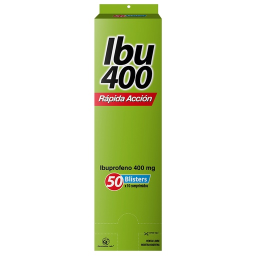 [AB62024] IBU 400 -ibuprofeno 400mg comp.x500 bl.50x10 - Genomma Lab.