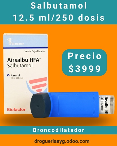 [AB62052] AIRSALBU HFA (SALBUTAMOL)- aer.x 12.5 ml/250 dosis - Biofactor