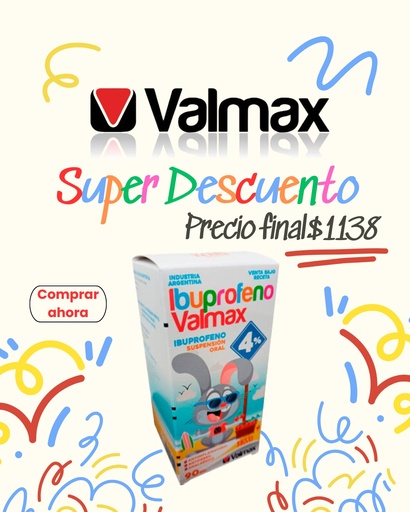 [AB62589] IBUPROFENO VALMAX - 4% susp.x 90 ml - Valmax