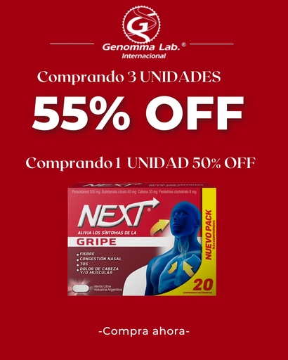 [AB62910] NEXT GRIPE  comp.x 20 - Genomma Lab.