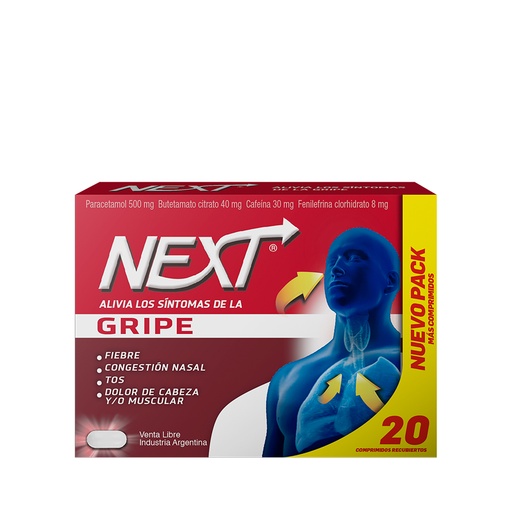 [AB62910] NEXT GRIPE  comp.x 20 - Genomma Lab.