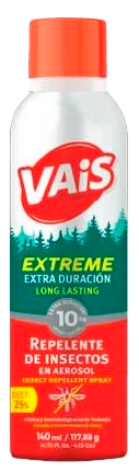 [12780] VAIS REPELENTE EXTREME AEROSOL 140ML DEET 25% (1020210) - ALGABO BOX12 