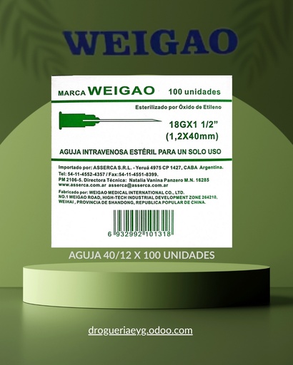 [10062] AGUJA 40/12 X 100 UNID. - WEIGAO