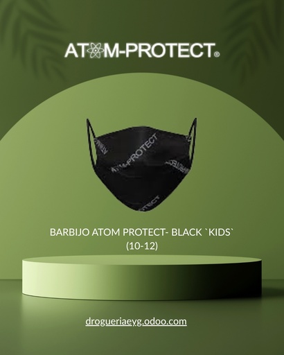 [10242] BARBIJO ATOM PROTECT- BLACK `KIDS` (10-12) - ATOM-PROTECT *