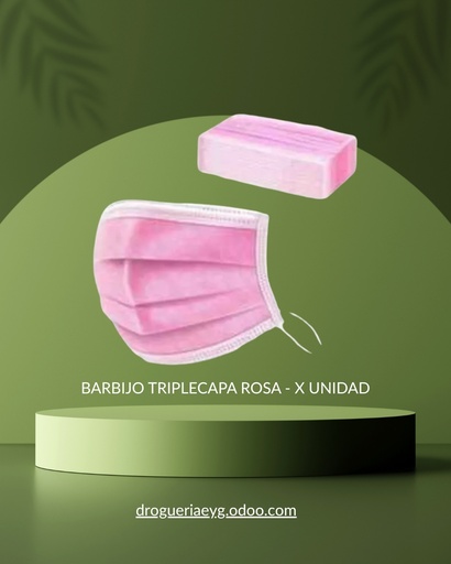 [13064] BARBIJO TRIPLECAPA  ROSA - X UNID. *