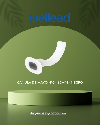 [10363] CANULA DE MAYO N°0 - 60MM - NEGRO - WELL LEAD 