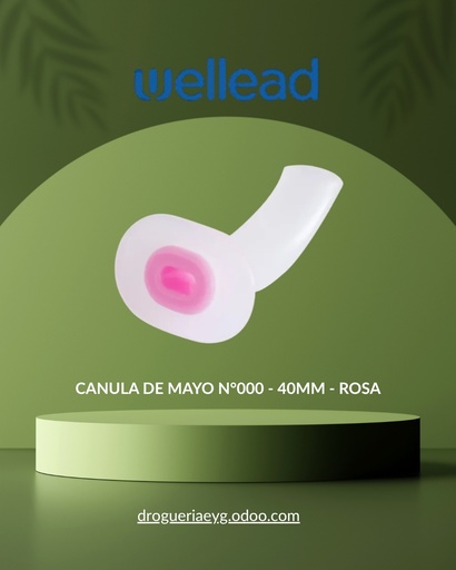 [10365] CANULA DE MAYO N°000 - 40MM - ROSA - WELL LEAD 