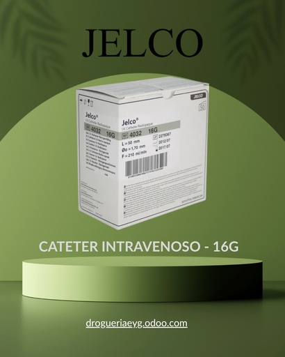 [10402] CATETER INTRAVENOSO - 16G - JELCO 