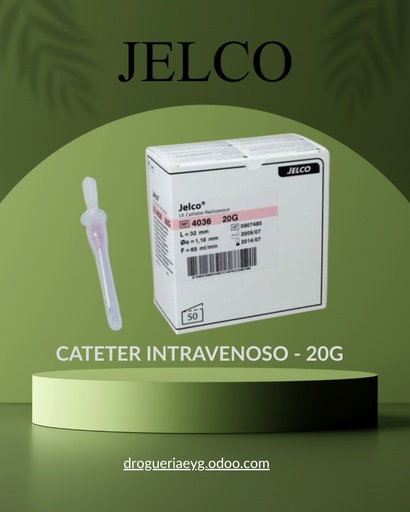[10406] CATETER INTRAVENOSO - 20G -  JELCO 