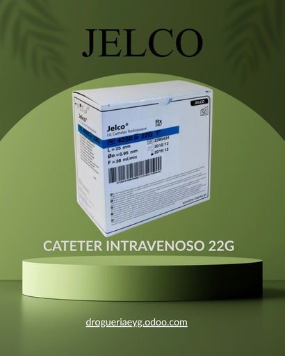 [10408] CATETER INTRAVENOSO  22G  JELCO 