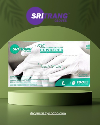 [10892] GUANTES DE LATEX - TALLE `L` - SRI TRANG