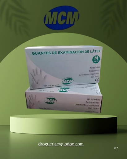 [10895] GUANTES DE LATEX - TALLE "M" - MCM