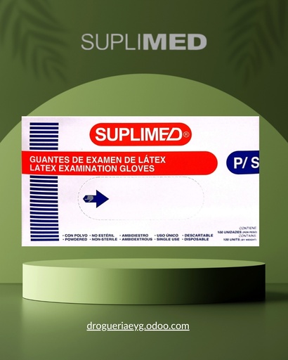 [10903] GUANTES DE LATEX - TALLE `S` - SUPLIMED