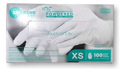 [10908] GUANTES DE LATEX - TALLE `XS`- SRI TRANG