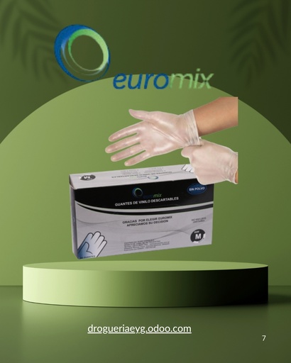 [10919] GUANTES DE VINILO - TALLE "M" - EUROMIX