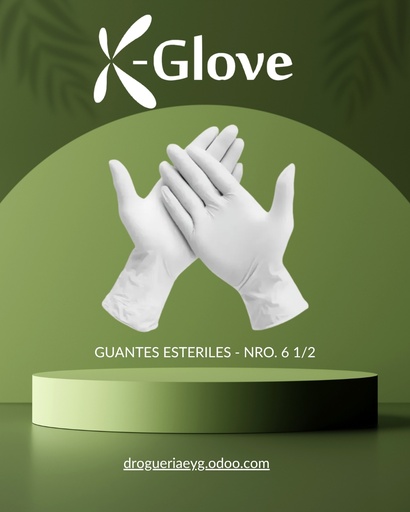 [10921] GUANTES ESTERILES - NRO. 6 1/2 - GLOVE.