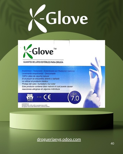 [12132] GUANTES ESTERILES - NRO 7 - X PAR - GLOVE