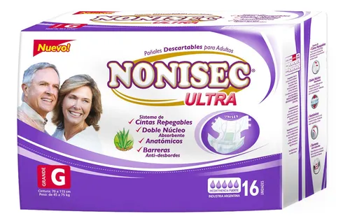 [12992] PAÑAL ANATOMICO ULTRA GRANDE x 16 - NONISEC