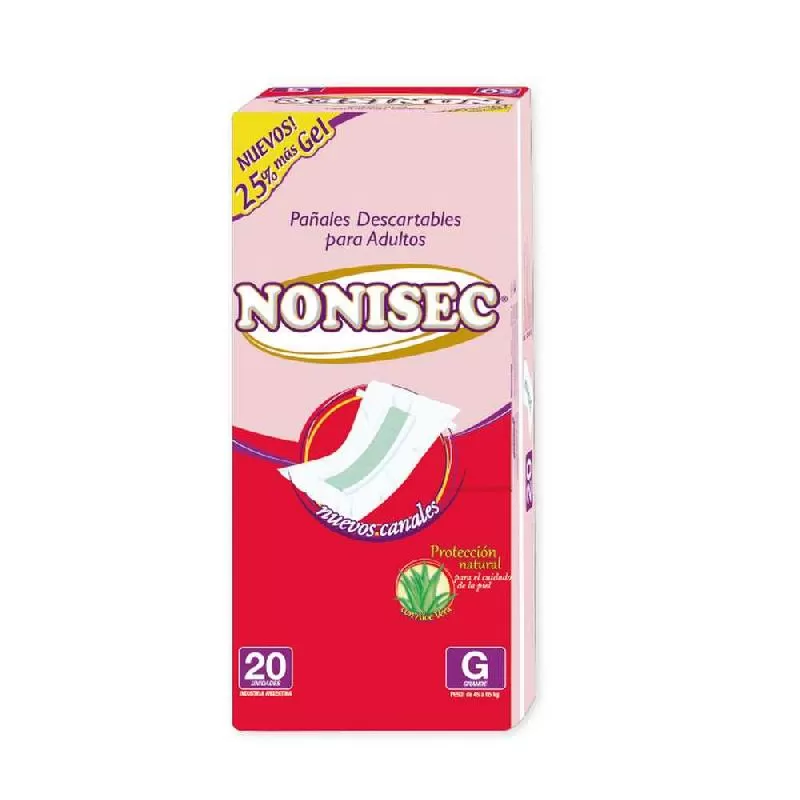 [13056] PAÑAL C-GEL RECTO "G" x 20 - NONISEC 