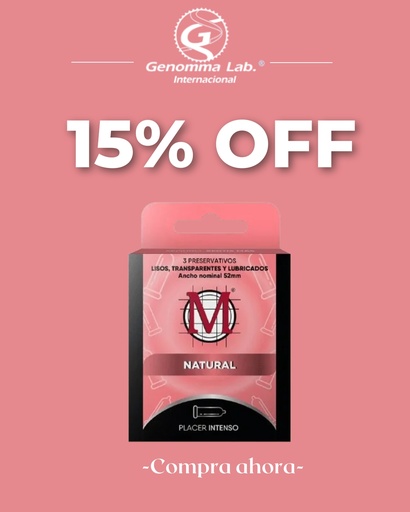 [12430] PRESERVATIVO NATURALES X 3 UNI - GENOMMA 