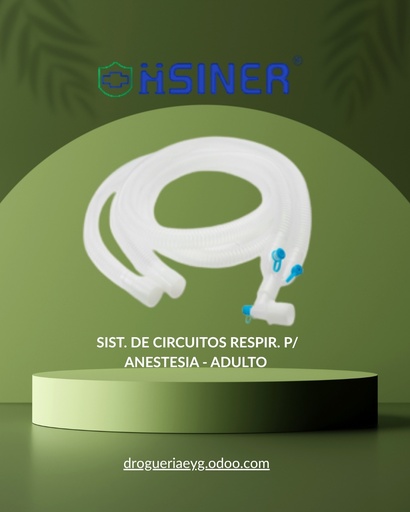 [11567] SIST. DE CIRCUITOS RESPIR. P/ ANESTESIA - ADULTO - HSINER