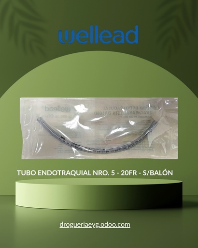 [11793] TUBO ENDOTRAQUIAL NRO. 5 - 20FR - S/BALÓN - WELL LEAD 