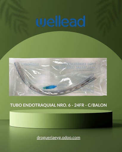 [11795] TUBO ENDOTRAQUIAL NRO. 6 - 24FR - C/BALON - WELL LEAD 