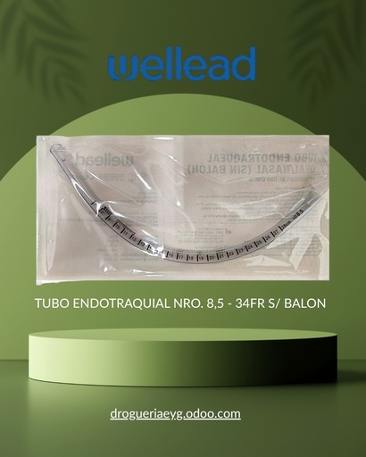 [12125] TUBO ENDOTRAQUIAL NRO. 8,5 - 34FR S/ BALON - WELL LEAD 