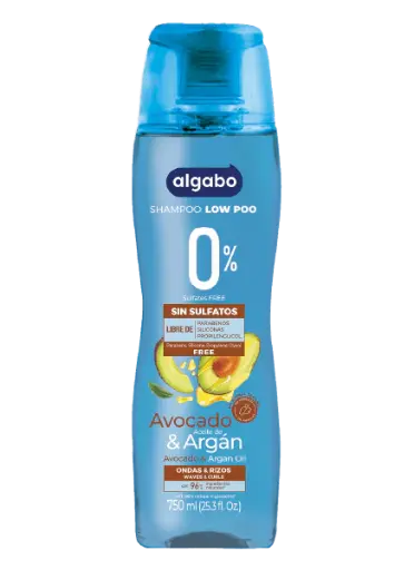 [12729] ALGABO SH 0% AVOCADO Y ARGAN 750ML ONDAS Y RIZOS 