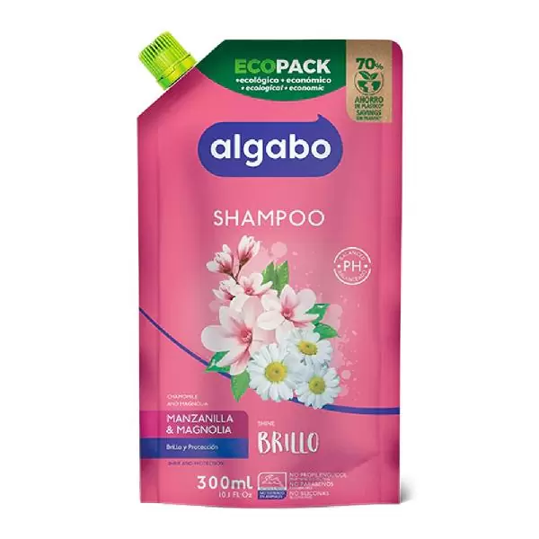 [12741] ALGABO SHAMPOO  MANZANA Y MAGNOLIA DP 300ML 6043308