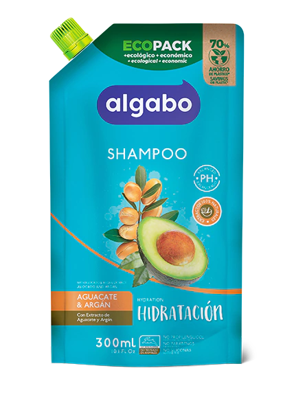 [12733] ALGABO SHAMPOO AGUACATE Y ARGAN DP 300ML 6043301