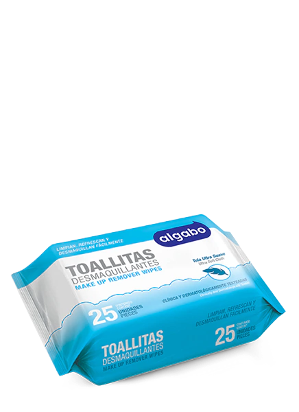 [12702] ALGABO TOALLITAS DESMAQUILLANTES 25U 6062002 BOX 24