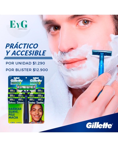 [13041] GILLETTE PRESTOBARBA 3 FILOS BLISTER x10