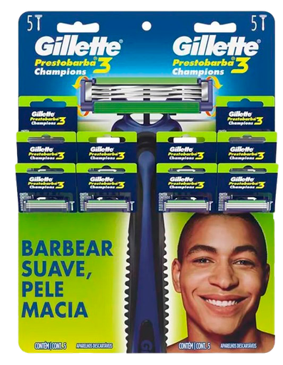 [13041] GILLETTE PRESTOBARBA 3 FILOS BLISTER x10