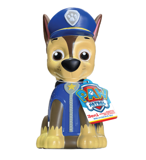 [12824] PAW PATROL 3EN1 CHASE SHAMPOO + ACO+GEL 3D 300ML (3040002) 