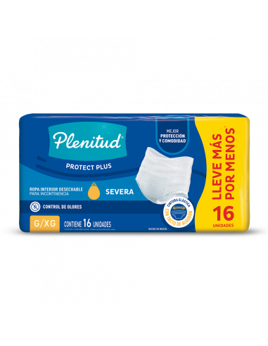 [13023] PAÑAL PLENITUD PROTECT PLUS UNISEX G/XG 16 UN
