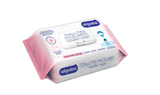 [12711] TOALLITAS HUMEDAS MICELARES 25UNID (6062004) ALGABO*