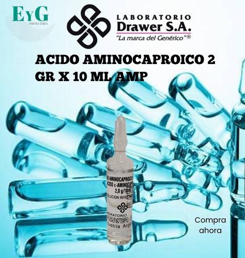 [12937] ACIDO AMINOCAPROICO 2 GR X 10 ML AMP . - DRAWER 