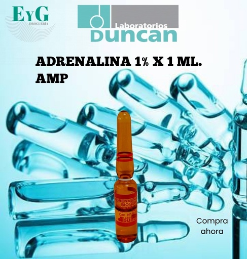 [10026] ADRENALINA 1% X 1 ML. AMP  - DUNCAN 