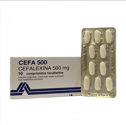 [10417] CEFALEXINA 500MG X 10 COMP. HOSP- AUSTRAL 