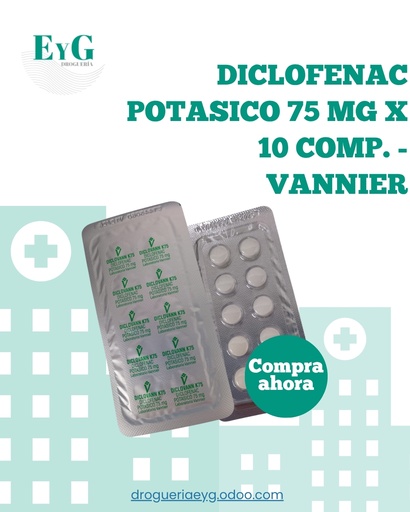[10625] DICLOFENAC POTASICO 75 MG X 10 COMP. - VANNIER