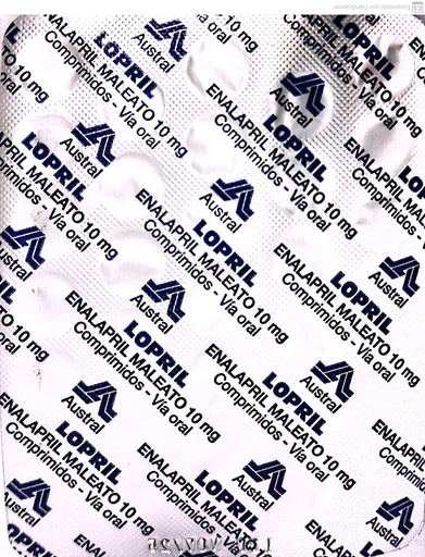 [10708] ENALAPRIL 10MG X 30 COMP. HOSP - AUSTRAL