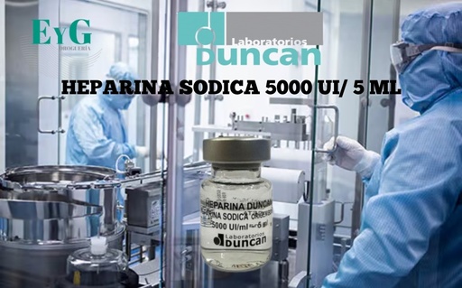 [12988] HEPARINA SODICA 5000 UI/ 5 ML - DUNCAN 