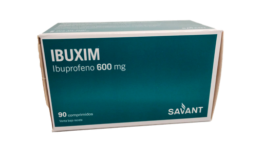 [11014] IBUPROFENO 600MG X 10 COMP. - IBUXIM  SAVANT  CAJA X 9 TIRAS 