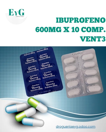 [11015] IBUPROFENO 600MG X 10 COMP. - VENT3