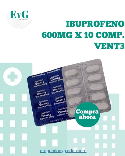 [11015] IBUPROFENO 600MG X 10 COMP. - VENT3