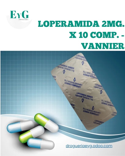 [11160] LOPERAMIDA 2MG. X 10 COMP. - VANNIER 
