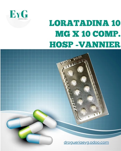 [11163] LORATADINA 10 MG X 10 COMP. HOSP -VANNIER 