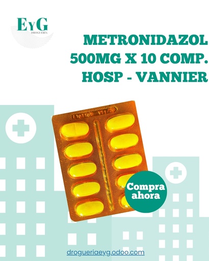 [11234] METRONIDAZOL 500MG X 10 COMP. HOSP - VANNIER 